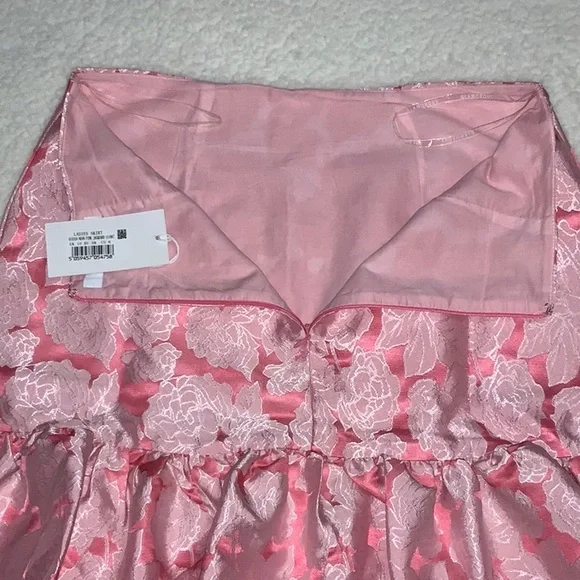 NWT Glamorous Collection Pink Floral Skirt (Size 6) - Picture 5 of 15